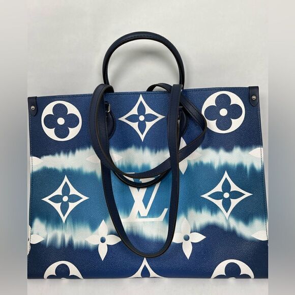 LOUIS VUITTON Monogram Escale Onthego GM Blue - Picture 6 of 15